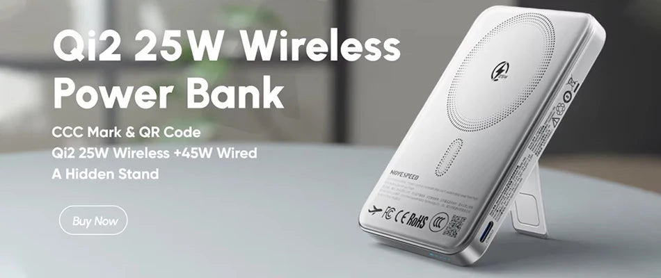 MOVESPEED S10 10,000mAh Magnetic Power Bank – Wireless & Portable