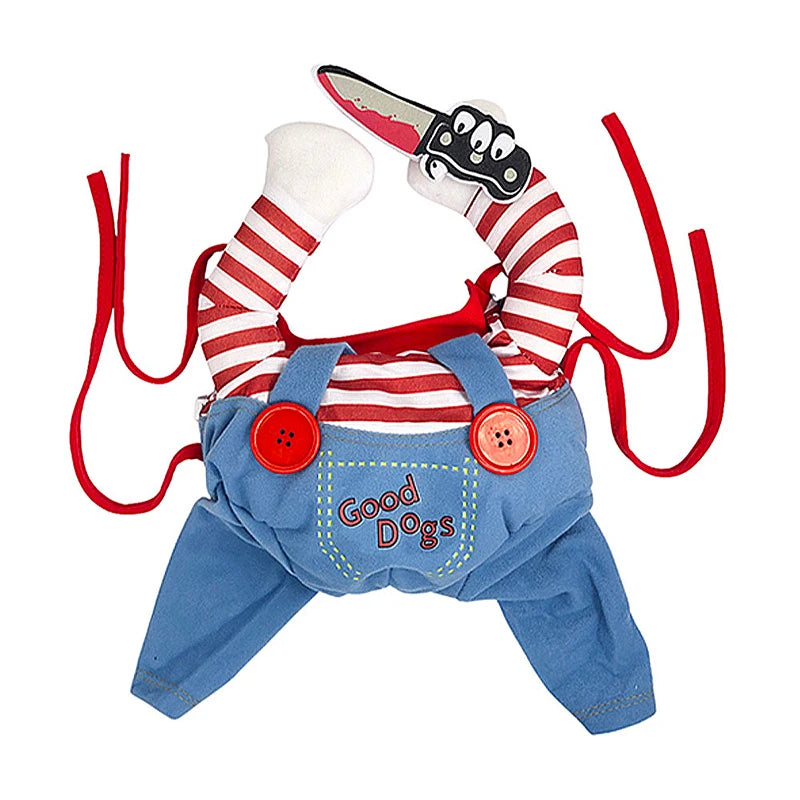 Funny Cat Halloween Cosplay Outfit – Warm Costume for Cats & Small Dogs