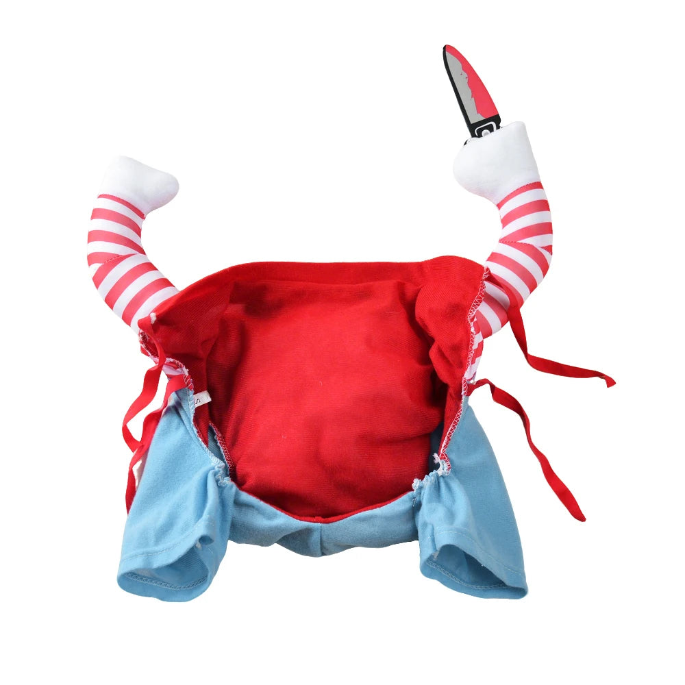 Funny Cat Halloween Cosplay Outfit – Warm Costume for Cats & Small Dogs