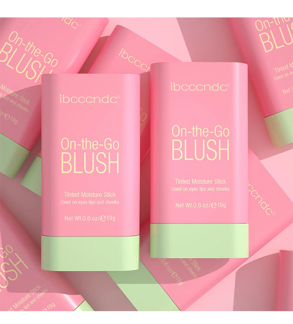 High Color Rotating Blush Cream Tinted Moisture Stick Naturally Long-lasting Moisturizing Waterproof Non-Removing Orange Blush